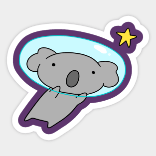 Space Koala Sticker